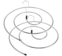 ULTECHNOVO 2Pcs Stainless Steel Spiral Drying Rack Hanger Set for Bed Sheets, Rotatable Round Laundry Airer for Quilt Blanket Duvet, Space Saving Clothes Drying