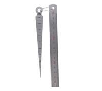 ULTECHNOVO 2pcs Stainless Steel Welding Gauge Practical Taper Gauge Rustproof Accurate Figures and Increments Silver Lightweight Measuring Tool for Mechanics and Paint