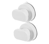 ULTECHNOVO 2PCS Suction Handles for Sliding Doors Anti-Slip Glass Cabinet Pulls for Bathroom Refrigerator Drawer and Kitchen Cupboard White Small Suction Cup Grip