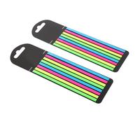 ULTECHNOVO 2Pcs Transparent Fluorescence Reading Strips Portable Highlight Markers for Focused Reading Office School Home Use