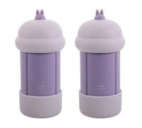 ULTECHNOVO 2pcs Travel-sized Toiletries Set Silicone Squeeze Bottles Refillable Containers for Shampoo Body Wash and Lotion for Portable Skincare and Toiletry Organization Trips