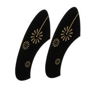 ULTECHNOVO 2pcs Ukulele Pickguard Boards Black Pvc Protection Guard with Simple Structure and Easy Operation Unique Creative Design for Folk Ukulele Accessories
