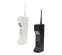 ULTECHNOVO 2pcs Vintage Retro Brick Cellphone Ornament Iron Craftsmanship Fake Mobile Phone Decor for Home Office Cafe Compact Old Fashioned Telephone Model for Party Decorations