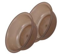 ULTECHNOVO 2pcs Washing Basin Plastic Tub Multi-Purpose Efficient Coffee Colour Pp Material for Kitchen and Bathroom Dish and Towel Cleaning