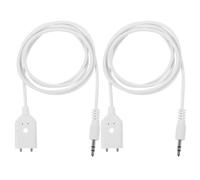 ULTECHNOVO 2pcs Water Leak Warning Device with Copper and Plastic Sensor White Water Detection Sensor for Leaks for Plumbing and Flood Protection