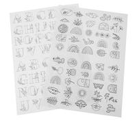 ULTECHNOVO 2pcs Water Soluble Embroidery Stabilizer with Good Toughness DIY Sewing Pattern Template for Hand and Machine Embroidery and Sewing Projects