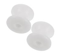 ULTECHNOVO 2pcs White Boat Anchor Roller with Optimized Nylon Design, 6.50x6.00x5.50cm, Reducing Rolling Resistance for Docking and Boating Accessories Suitable for Kayaks and Yachts