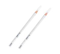 ULTECHNOVO 2pcs White Eyebrow Pencil Smooth Eyeliners for Precise Eye Makeup and Wear Suitable for Professional and Personal Use Multi-functional Cosmetic Tool
