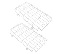 ULTECHNOVO 2pcs White Iron Exit Sign Protective Cover for Emergency Signal Light and Exit Sign Light, Kick-Proof and Easy to Install Protective Guard Suitable for Cinema and Public Places
