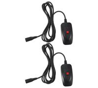 ULTECHNOVO 2pcs Wired Signal Controller for Fog Machine and Smoke Machine, Plastic Material with 3-pin Interface, Universal Fit Remote Activation, for Live Shows and Festival Parties