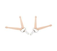 ULTECHNOVO 2pcs Wood Drumsticks Keychain Holder Mini Drum Stick Key Ring Chain for Music Percussion Accessories Key Holder Keychain