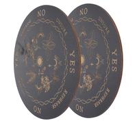 ULTECHNOVO 2pcs Wooden Divination Boards Premium Pendulum Boards for Home Decoration and Divination Games Artistic Design Lightweight and Portable for Parties and Decision Making