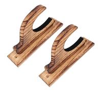 ULTECHNOVO 2Pcs Wooden Sword Display Holder Wall Mount Decorative Rack for Swords Wands Space Saving Storage Material with Workmanship Easy to Install