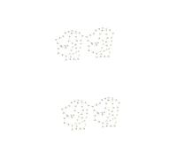 ULTECHNOVO 2sets Mini String Lights for Dollhouse Decor Realistic Miniature House Lighting for Mini House Layouts and Ornaments Enhance Your Dollhouse with Charming Illumination 2pcs*2