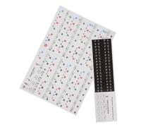 ULTECHNOVO 2sheets Piano Keyboard Stickers for Keys Beginner Electronic Organ Decals Note Labels for Key Board Piano