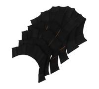 ULTECHNOVO 3 Pairs Reusable Silicone Swim Paddles for Adults Black S Half-finger Hand Fins Ergonomic Design for Lap Swimming Water Aerobics Training and Stroke Technique Improvement