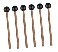ULTECHNOVO 3 Pairs Tongue Drum Mallets Lightweight Percussion Sticks with Rubber Heads for Beginners Music Instrument Drumsticks for Xylophones Tongue Drums and Percussion Practice