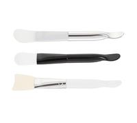 ULTECHNOVO 3 Pcs Silicone Face Mask Brushes Soft Mud Applicators with Different Head Designs Firm Enough to Spread Clay Masks Multi-colour Random Color