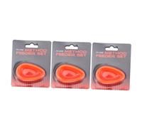 ULTECHNOVO 3 Pcs Silicone Fishing Bait Feeder Molds Flexible Method Feeder Molding Caps for Carp Anglers Fishing Tools with Easy-Clean Design for Ground Bait