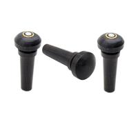 ULTECHNOVO 3 Pcs Violin Ebony Bridge Pins Replacement Tailpieces with Concise Classic Design, High Reliability and Sound Quality Improvement for Violin Players and Lovers