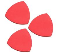 ULTECHNOVO 3 Pieces Red Leather Ukulele Picks Set with Random Patterns, Convenient Finger Picks for Guitar and Ukulele Players, Practical Musical Instrument Accessories