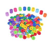 ULTECHNOVO 3 Set EVA Math Manipulatives Discs Educational Learning Tool for Classroom and Home Use Safe Quiet Discs for Cognitive Development and Place Value Understanding