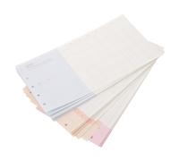 ULTECHNOVO 3 Sets Tri-fold A6 Planner Refills 120gsm M5 5-hole Punched Paper for Weekly Monthly Daily Scheduling Inserts Portable Planner Paper for Notes and To-do Lists