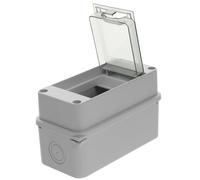 ULTECHNOVO 3-Way Power Distribution Box Plastic Electrical Panel Box Cover with Window Ip65 Protection for Indoor and Outdoor Power Distribution Systems