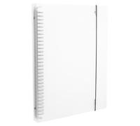 ULTECHNOVO 30-Hole A4 Refillable Loose Leaf Notebook Binder Cover Made of Sturdy Pp Material, Easy to Clean and Portable, for Travel Journal and Making Sketches