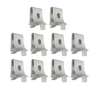 ULTECHNOVO 30 Pcs Metal Shelf Clips Adjustable Cabinet Shelf Bracket Supports for Standard Pilaster 1 Inch Depth Kitchen Bookcase Refrigerator Use