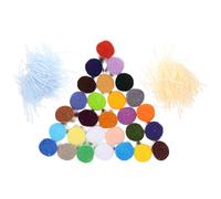 ULTECHNOVO 30 Rolls Precut Yarn Woolen Yarn Knitting Crafts Polyester Comfortable to Touch Easy to Carry Around Fashionable Workmanship for Many Occasions DIY Random Color