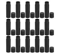 ULTECHNOVO 30pcs 5g Empty Lip Balm Tubes for DIY Homemade Lip Balm and Crayon Lipstick Plastic Storage Tubes in Black Refillable Pomade Containers for Crafts and Chapped Treatment