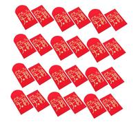 ULTECHNOVO 30pcs Chinese Year Red Envelopes Year Snake Traditional Lunar Hong Bao with Blessing Messages Tear Resistant for Festive Gift Giving and Fortune