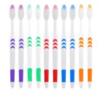 ULTECHNOVO 30pcs Disposable Soft Toothbrushes for Oral Cleaning, Portable Abs Manual Toothbrushes with Fine Bristles, for Travel and Carrying a Suitcase