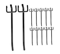 ULTECHNOVO 30pcs Pegboard Hooks Pitch Heavy Duty Tool Holders for Garage Workshop Supermarket Shelving with Strong Load Capacity and Easy Installation