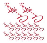 ULTECHNOVO 30pcs Red Paper Christmas Cake Topper with Festive Design, Easy DIY Solution and Quick Decoration for Winter Xmas Party and Holiday Cake Edge Decoration