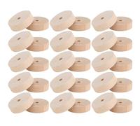 ULTECHNOVO 30Pcs Wooden Wheels Toy, Blank Craft Wheels with 5mm Hole, Wood Wheel Accessories for DIY Cars Vehicles Making Tire Craft Projects (28mm)