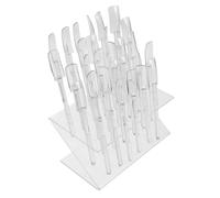 ULTECHNOVO 32 Hole Nail Color Display Stand with Stable Plastic Construction for Showcasing Nail Tips Minimalist and Stylish Design and Personal Use
