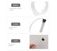 ULTECHNOVO 35cm Auto Siphon with 125cm Soft Hose for Wine Making and Beer Transfer, Reusable Syphon Tube Tool for Home Brewing and Fermentation, Black
