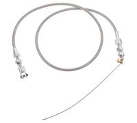 ULTECHNOVO 36-inch Braided Car Throttle Cable Kit, Automotive Accelerator Cable Replacement for Vehicle Choke, Sturdy Throttle Line with Clamp for Modified and Daily Driving Cars