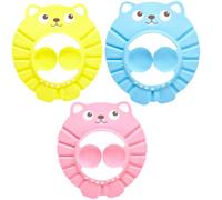 ULTECHNOVO 3pcs Adjustable Shampoo Bath Hat with Eva Material, Soft Shower Cap Featuring Earmuffs to Block Water Flow and Fast Diversion, for Comfortable Bathing Protection