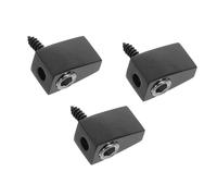 ULTECHNOVO 3pcs Black Split Design Locking Nut for Electric Headless Bass Guitar, Metal String Lock Bridge Nut, Extends String Lifespan, Replacement for Live Performances