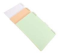 ULTECHNOVO 3pcs Color-block Spiral Notebook Set with High Durability and Plastic Paper Material, Portable Office Notebooks for Creative Writing and Making Sketches, Graduation Time