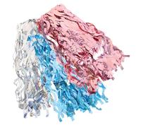 ULTECHNOVO 3pcs Colorful Fringe Curtain Shimmering Birthday Backdrop Decoration for Parties Events Celebrations Silver Rose Gold Light Blue for Photo Opportunities