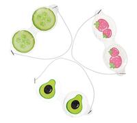ULTECHNOVO 3pcs Cooling Pvc Eye Masks for Kids, Lightweight and Comfortable Wearing, Breathable and Will Not Leave Lines, for Conferences Or When Troubled by Light Style