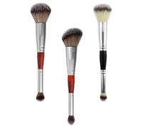ULTECHNOVO 3pcs Double-head Eyeshadow Stick Makeup Supplies Portable Precise Application Wood Fiber Brushes for Travel and Work