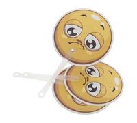 ULTECHNOVO 3Pcs Double-Sided Classroom Answer Paddles with Smiling and Crying Faces, Emotion Expression Voting Signs for Teachers and Students, Handheld Game Judging Boards for School