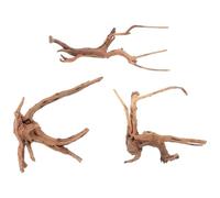 ULTECHNOVO 3pcs Driftwood Decorations Lifelike Tree Root Decor Natural Wood Simple Style Easy to Use Aquarium Ornament for Decorating Fish Tank and Reptile Tank Random Style