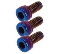 ULTECHNOVO 3pcs Electric Guitar Bridge Screws Titanium Alloy Lightweight Locking Nut Replacement Parts for Musical Instruments Easy to Carry and Not Easy to Break