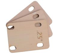 ULTECHNOVO 3pcs Guitar Neck Shims Electric Guitar Neck Plate Wood Material Khaki Improving Sound Quality and Comfort for Guitarist and Bassist Repair